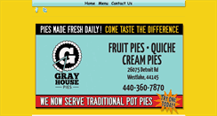 Desktop Screenshot of grayhousepies.com