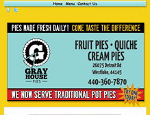Tablet Screenshot of grayhousepies.com